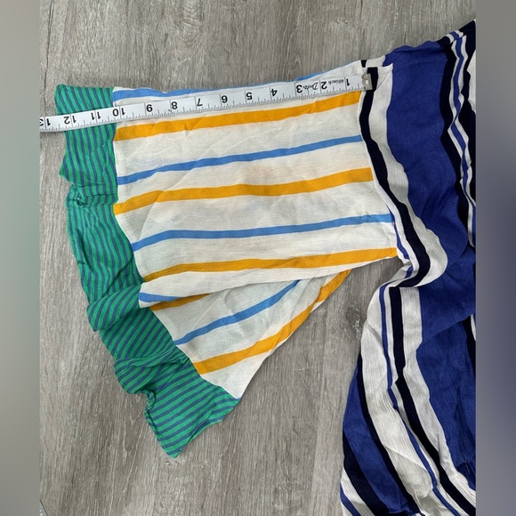 Umgee Striped Boho Blouse Size Small Top NWT - Picture 5 of 11